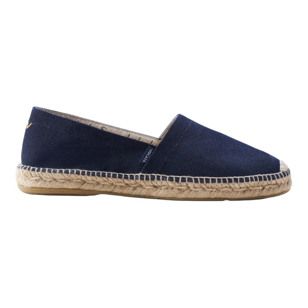 Navy Canvas Espadrille Slip-On Loafers